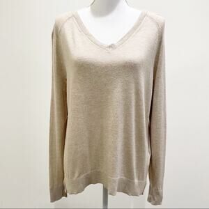 BANANA REPUBLIC Womens V-Neck Long Sleeve Sweater Small Merino Wool‎ Blend